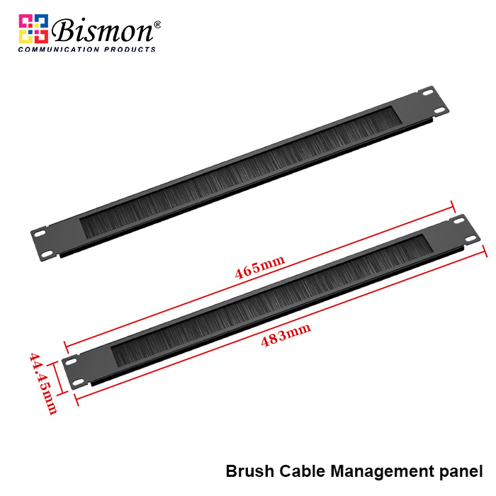 Brush Cable Management panel(ชนิดแปลงขน ในการจัดสาย)